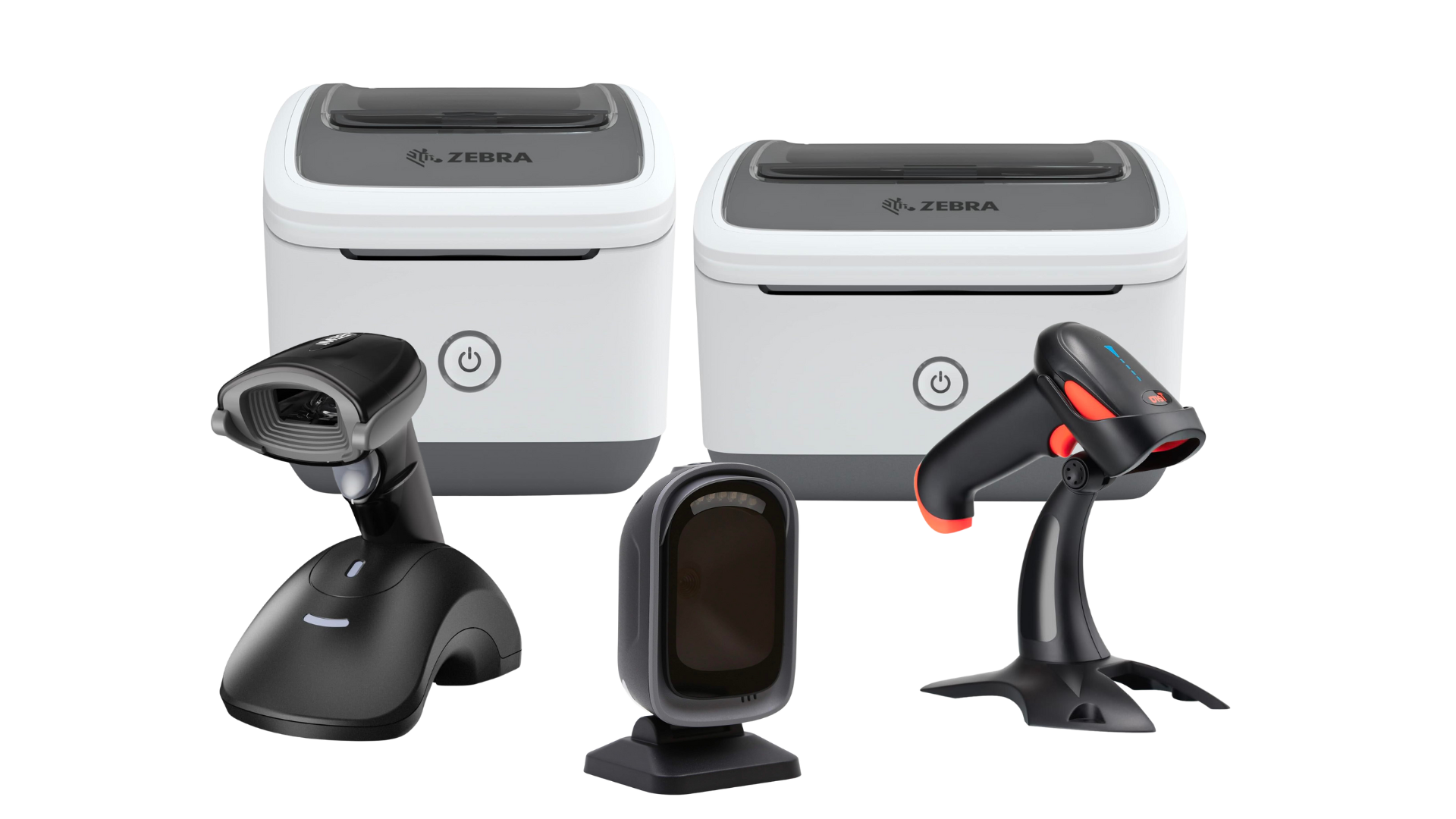 Label printers and barcode scanners
